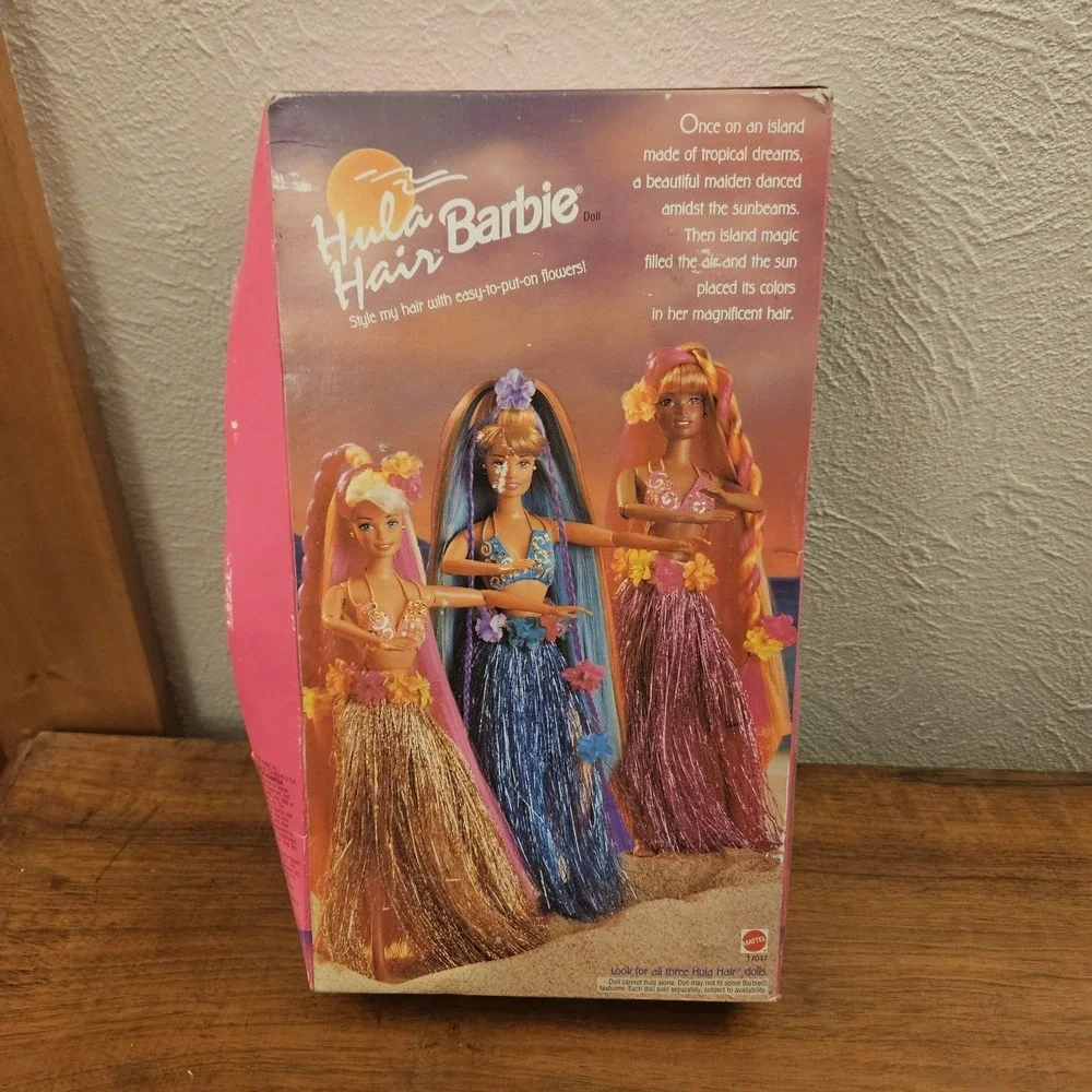 Barbie Hula Hair‎ Pink and Gold Doll Mattel 1996 New In Box Vintage